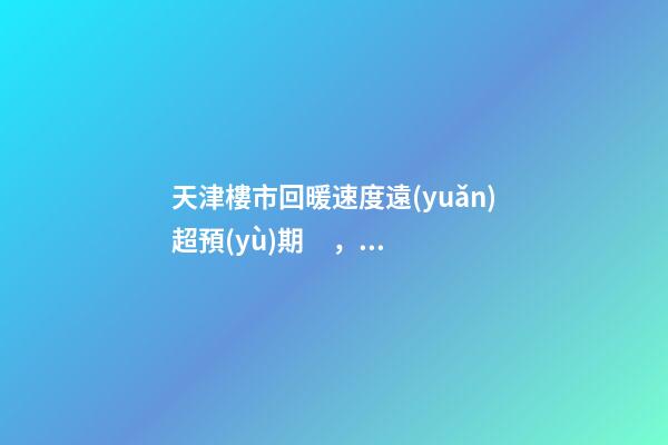 天津樓市回暖速度遠(yuǎn)超預(yù)期，年后買房比年前多花十幾萬！